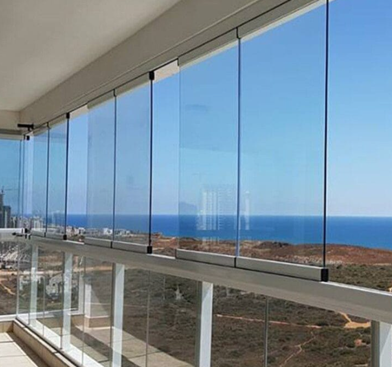 Tek Camlı Kayar Katlanır Cambalkon